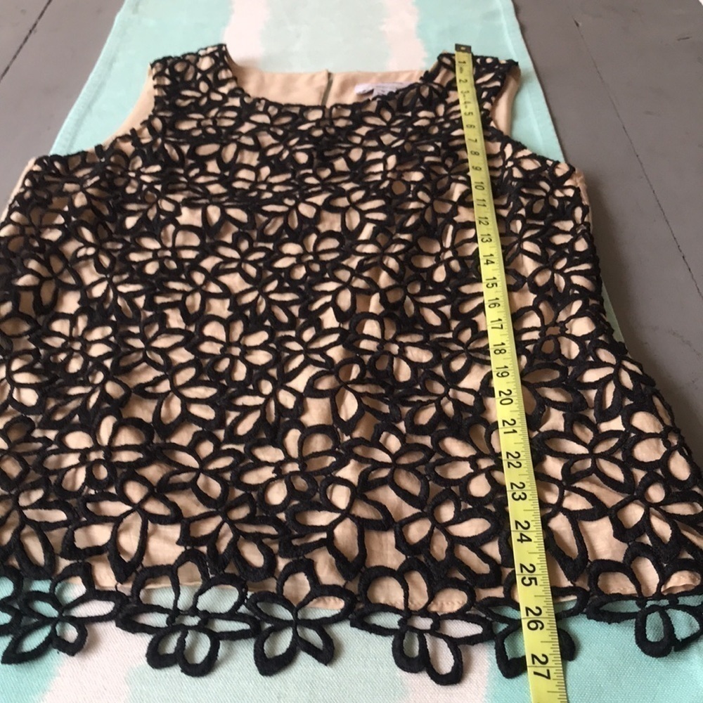 Lela Rose Neiman Marcus Target Guipure Cotton Silk Sleeveless Floral Lace Top - Picture 10 of 10
